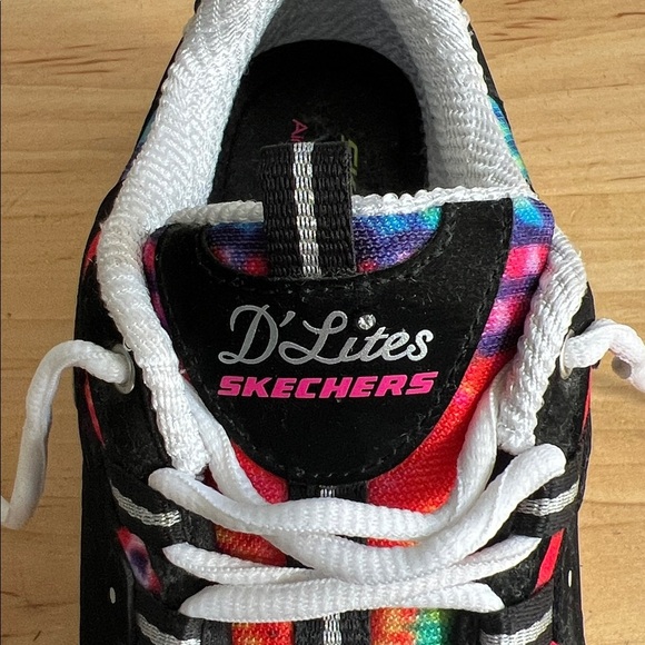 Skechers Black D Lites with Colorful Accents Sneakers - Picture 4 of 7